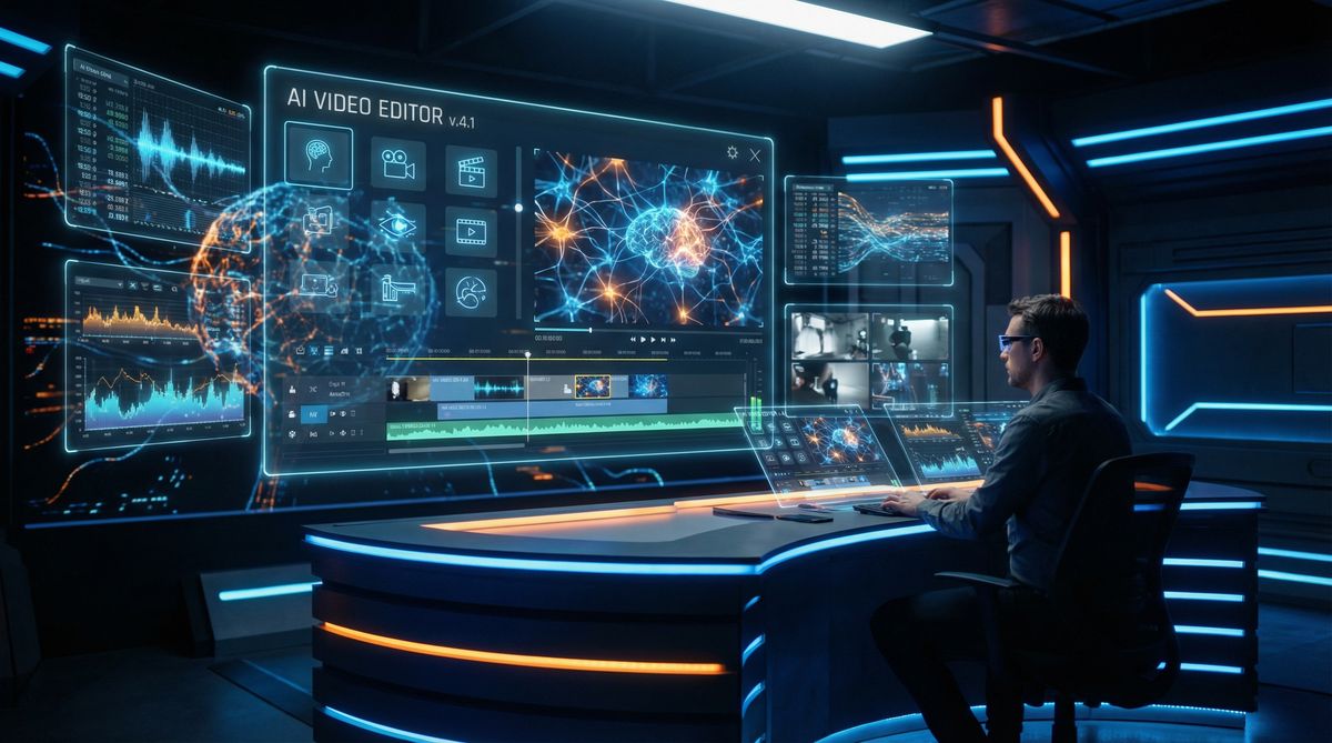 情趣护士AI视频剪辑工具界面